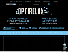 Tablet Screenshot of optirelax.de